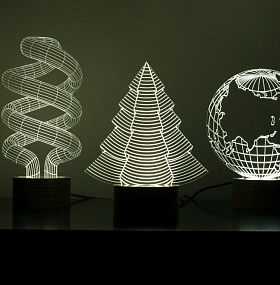 3D лампа (объемный светильник)